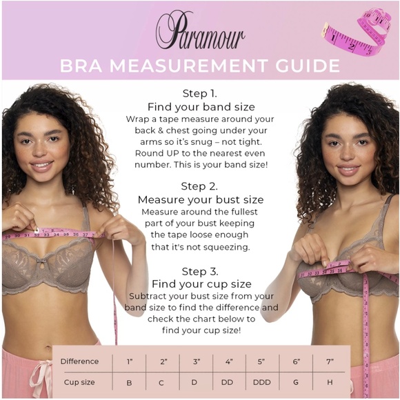 Paramour by Felina Carolina Lace-Back Full-Figure Contour Bra 34DDD- Never Worn! - Picture 8 of 8